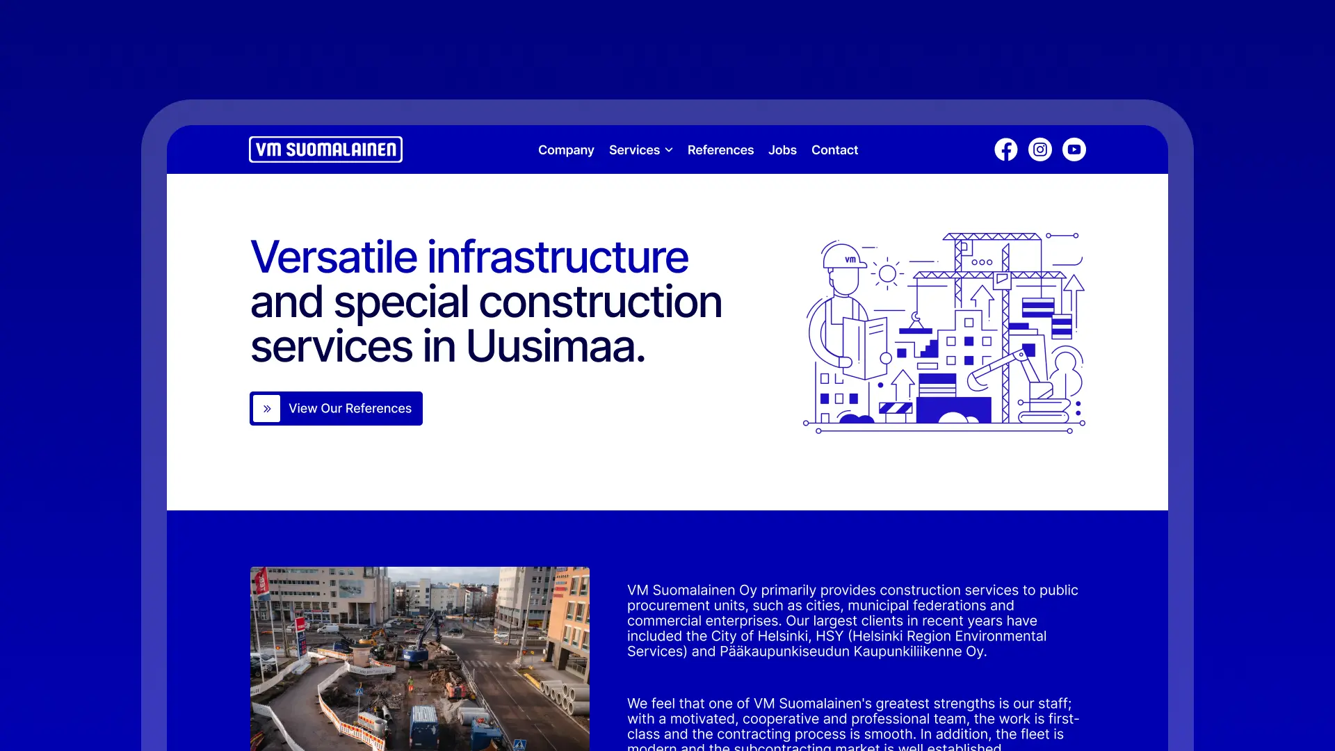 VN Solutions website design by Haxan